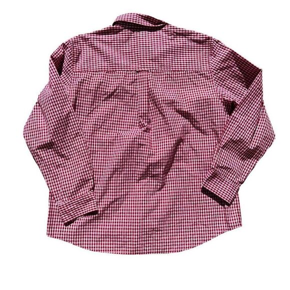 CHAPS Easy Care Red & White Long Sleeve Button Down Size XL - Picture 2 of 7